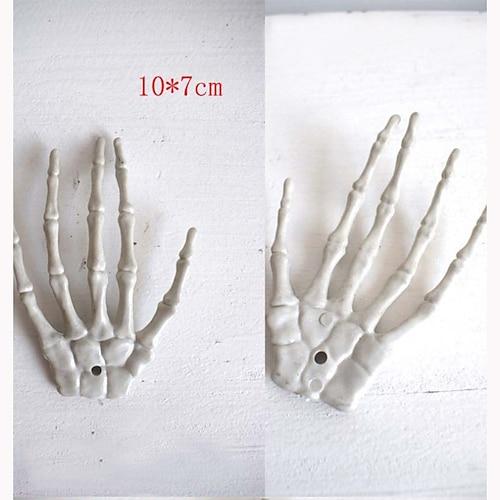 Halloween realistische lebensgroße Skeletthände aus Kunststoff gefälschte menschliche Hand für Knochenzombie 10 15,5/12 9/10 7/10 5,5/8,5 4/6,5 3,5 cm