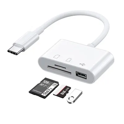 Type C Adapter TF CF SD Memory Card Reader OTG Writer Compact Flash USB-C for IPad Pro Huawei