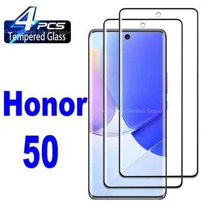 2/4Pcs HD Tempered Glass For Huawei Honor 50 60 70 90 Screen Protector Glass Film
