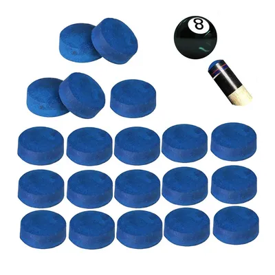 50pcs Snooker Cue Tips Pool Cue Tips Billiard Cue Head Billiard Accessories 9MM / 10MM / 12MM / 13MM