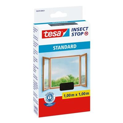 Fliegengitter »Insect Stop STANDARD« 55670 für Fenster anthrazit grau, tesa, 100x100 cm