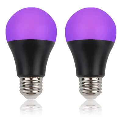 9W Led Black Light Bulb E27 UV 395nm Glow in Dark for Body Paint Club Party Neon Posters Led Blacklight 385-400nm Led Bulb Lamp