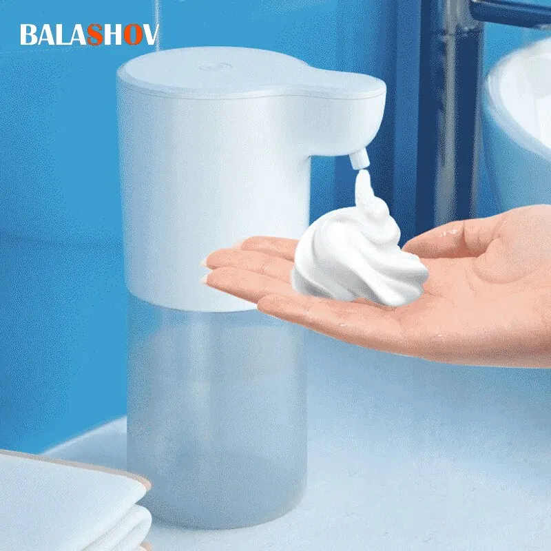 350ml berührungs loser automatischer Seifens chaum spender USB wiederauf ladbarer Schaum Hand waschmaschine Bad Infrarot Sensor Seifensp ender Image