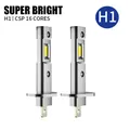 2 pezzi 20000LM H1 lampadina per fari a LED H1 LED CSP Canbus LED fendinebbia fanless wireless mini formato lampada automatica 12V 6000K bianco