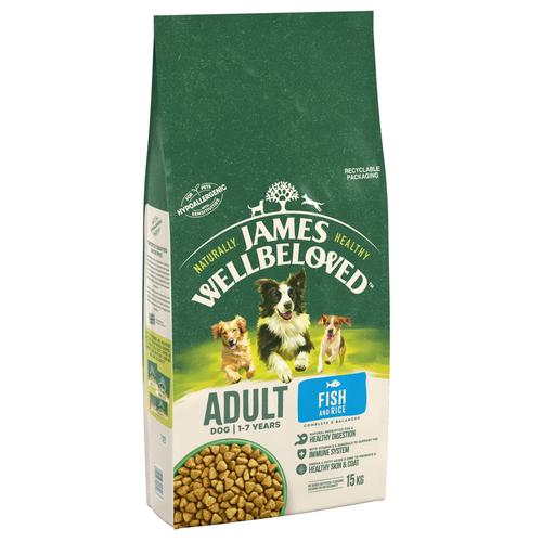 2x12kg James Wellbeloved Adult Fisch & Reis Hundefutter trocken