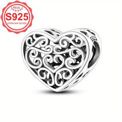 1pc 925 Sterling Silver Diy Bracelet Entangled Love Beads Pendant Charms For Women Luxury Fashion Jewelry Gift