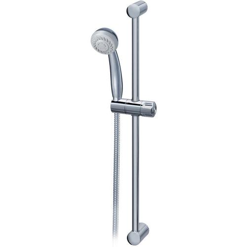 Aqua 61 cm Brausestange, 2-strahlige Handbrause, Chrom (D6040AA) - Porcher