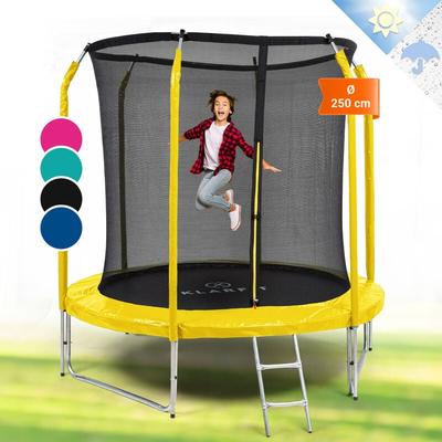 Klarfit - Jumpstarter Trampolin 2,5 m ø Netz 120 kg max. 195 cm ø Sprungfläche Image