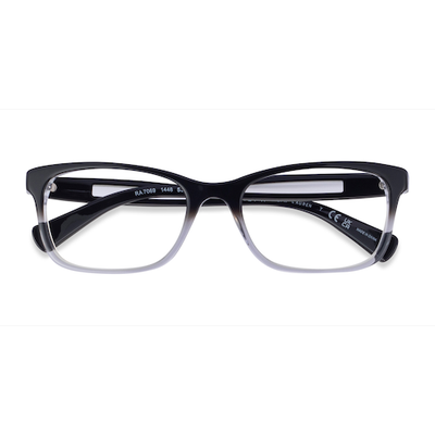 Unisex s rectangle Shiny Gradient Black Acetate Prescription eyeglasses - Eyebuydirect s Ralph RA7069