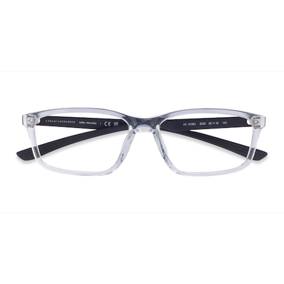 Unisex s rectangle Shiny Crystal Eco Friendly,Plastic Prescription eyeglasses - Eyebuydirect s Armani Exchange AX3108U