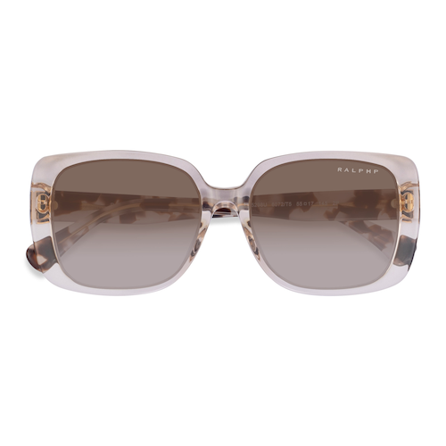 Unisex s square Clear Brown Acetate Prescription sunglasses - Eyebuydirect s Ralph RA5298U