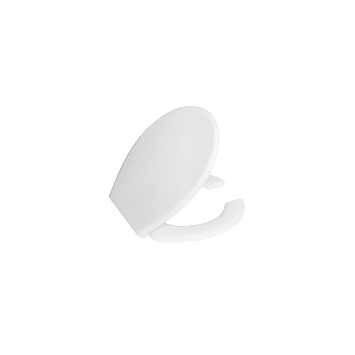 Creavit Behindertengerechter barrierefreier WC-Sitz Duroplast Softclose Toilettensitz Weiß mit Edelstahl Scharnieren Image