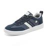 sneakers casual marroni da uomo - eleganti scarpe sportive stringate con tomaia in tela e pelle