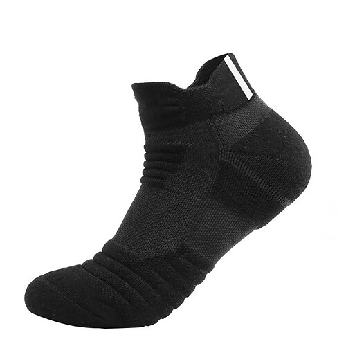 Herren 4 Paar Mehrfachpackungen Socken Laufsocken Freizeitsocken Schwarz Weiß Farbe Einfach Urlaub Sport Outdoor Täglich Basic Mittel Frühling Herbst Mode Lässig Image