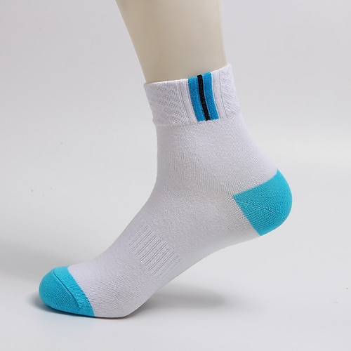 Herren 2 Paar Socken Socken Stricken Gelb Wein Farbe Farbblock Freizeitskleidung Urlaub Wochenende Mittel Frühling, Herbst, Winter, Sommer Warm-Ups Image