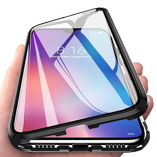 Handy Hülle Handyhüllen Für Samsung Galaxy S25 S24 S23 S22 S21 Ultra Plus A14 A34 A54 A24 A53 Magnetische Adsorption Transparent Beidseitig Unterstützt kabelloses Laden Gehärtetes Glas Image