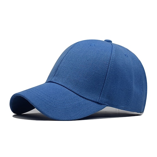 1 stücke unisex kappe lässig solide gebogene sonnenblende baseballmütze verstellbare snapback hüte für frauen männer hip hop kappe straße papa hut Image