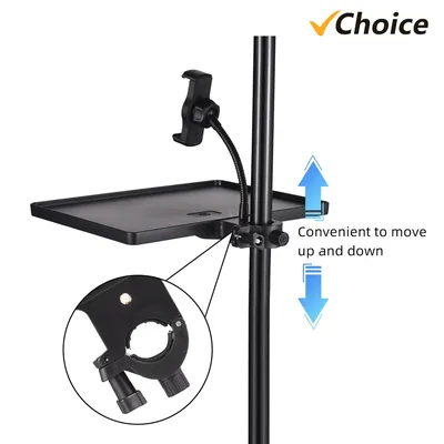 270 * 205mm Universal Microphone Stand Clamp-on Tray Sound Card Tray Mic Stand Tray Soundcard Phone