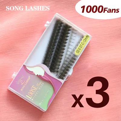 Song Lashes 10D 12D 14D 16D Ultra Speed Volume Promade Eyelash Extension Makeup Sharp Slim Narrol