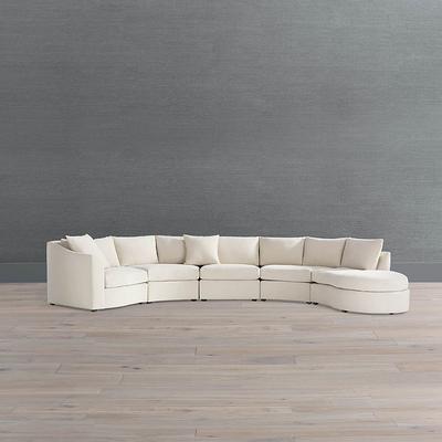 Pippa 5-pc. Left-Facing Lounge Sectional - InsideOut Velvet Midnight - Frontgate