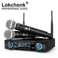 GLXD2 sistema microfono Wireless professionale microfono dinamico portatile senza fili a frequenza fissa UHF a doppio canale per Karaoke Party
