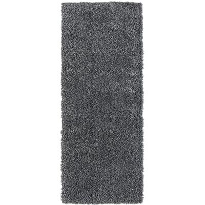 Hochflor-Bettumrandung "My Shaggy", grau (dunkelgrau), H:37mm, Obermaterial: 100% Polypropylen, MYFLAIR MÖBEL & ACCESSOIRES, Bettumrandung, Shaggy, Uni-Farben, leicht glänzend, extra flauschig, Läufer-Set Image
