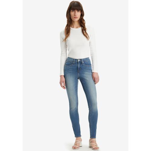 Slim-fit-Jeans LEVI'S ""311 Shaping Skinny"", Damen, Gr. 26, Länge 32, blau (smudged line), Denim/Jeans, Obermaterial: 80% Baumwolle, 14% Polyester, 6% Elasthan, casual, skinny fit lang, Jeans, im 5-Pocket-Stil, Topseller