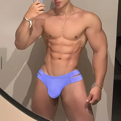 2024 Summer Swimwear Briefs Double Waistband Low-waisted Beach Shorts Fashion Sexy Swimming Trunks Mens Swim Trunks Bathing Suit