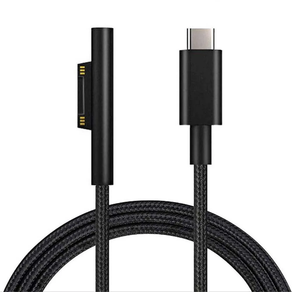 1,8 m 15 V 3 A USB C Typ C Ladekabel PD Schnellladegerät Adapter Netzteilkabel für Microsoft Surface Pro GO 8 7 6 5 4 Buch Image