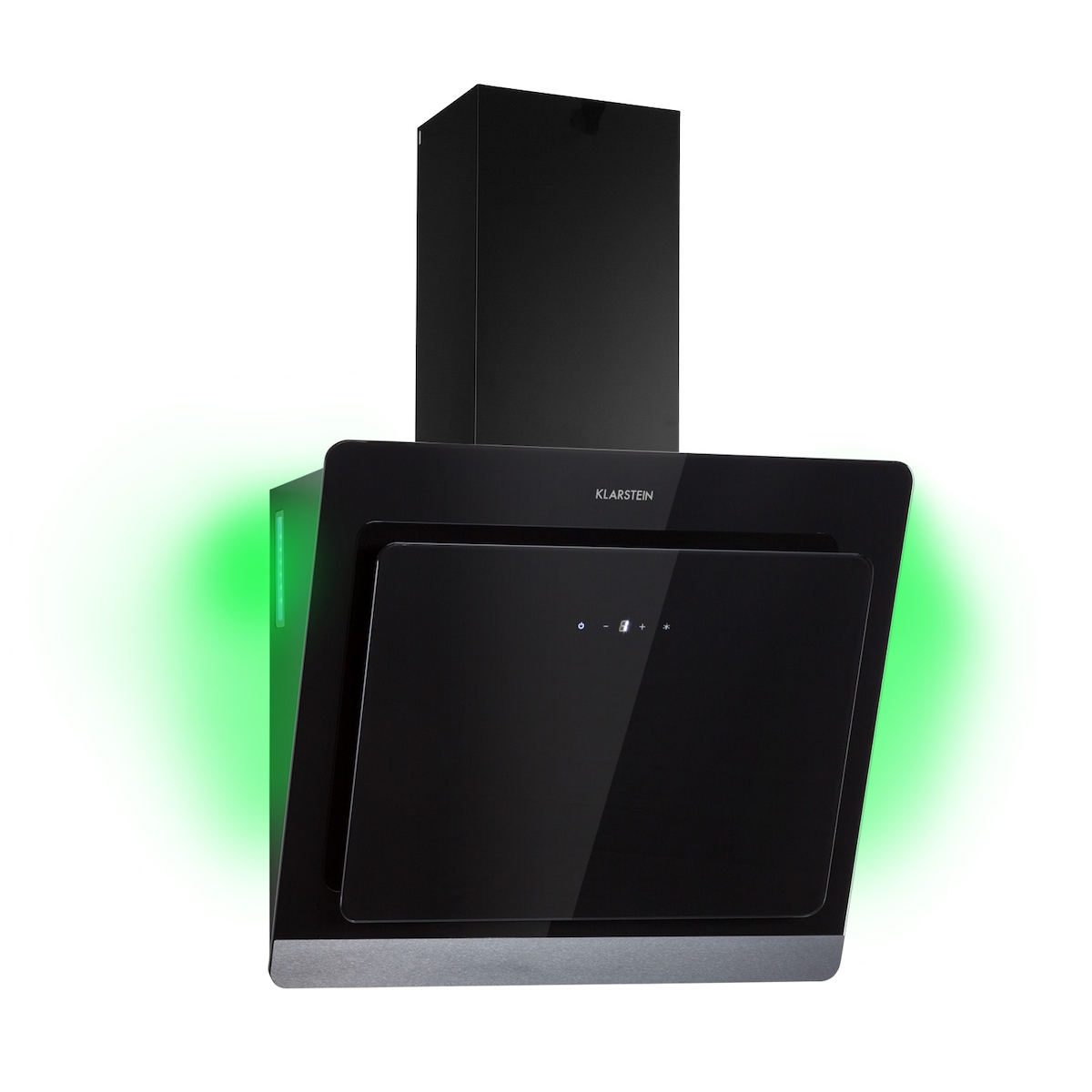 Klarstein Aurora Eco 60 Dunstabzugshaube 550 m³/h 60cm kopffrei Ambientelicht EEC A+ Schwarz Image