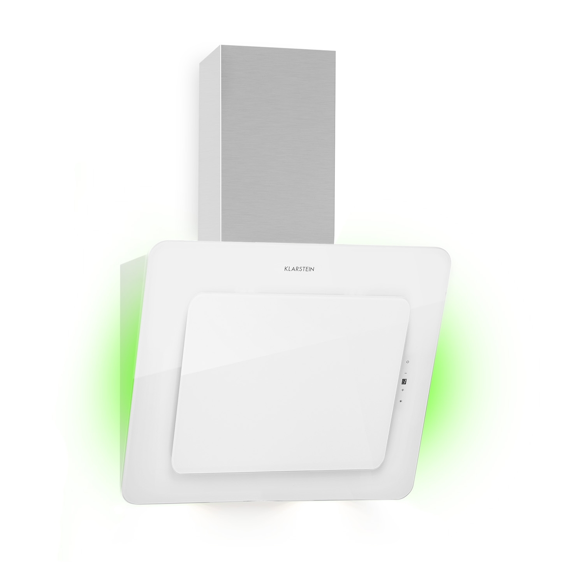 Klarstein Helena 60 Dunstabzugshaube 595 m³/h LED-Display weiß Weiß Image