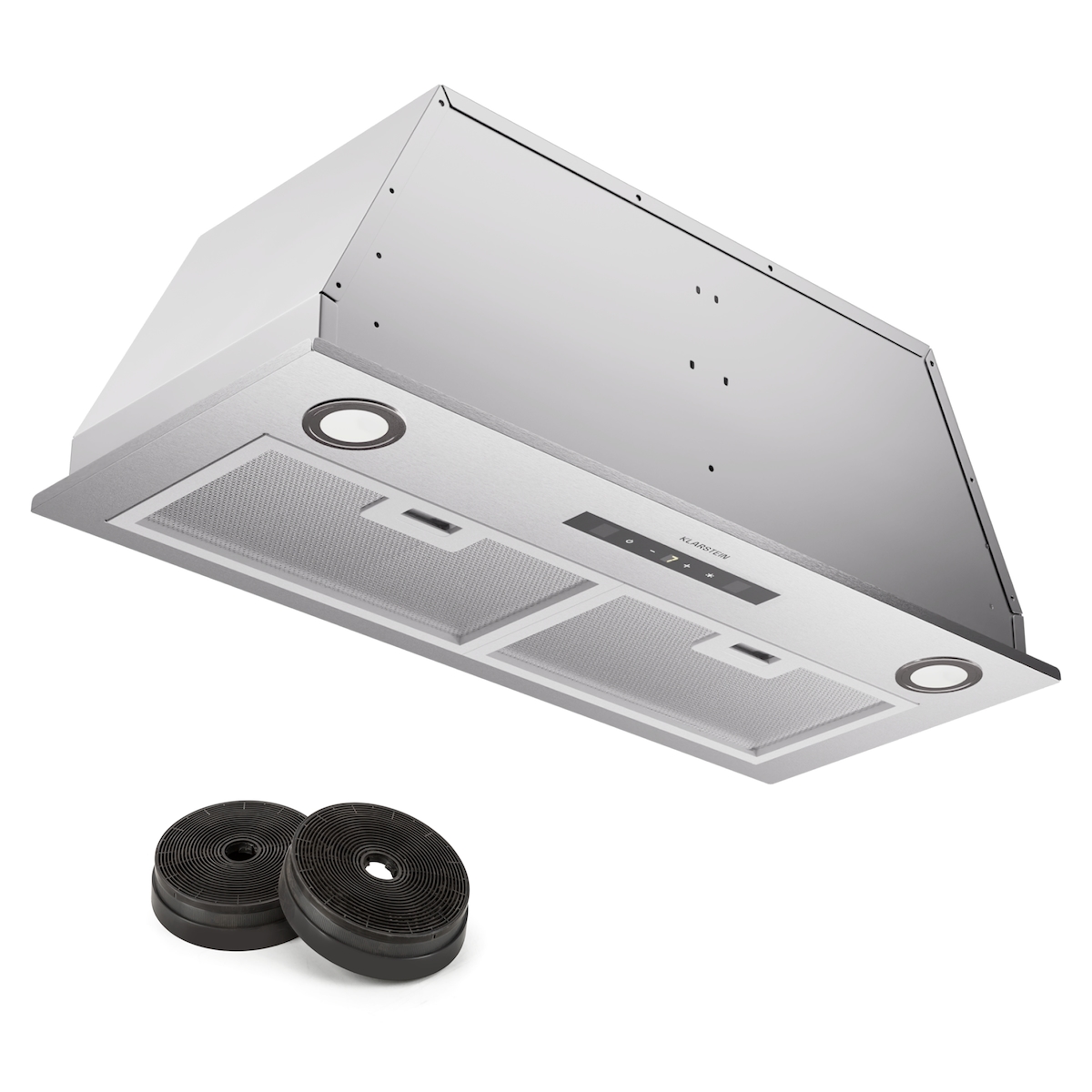 Klarstein Paolo 72 Dunstabzugshaube Einbau 72 cm 520 m³/h LED Touch A++ Edelstahl Image