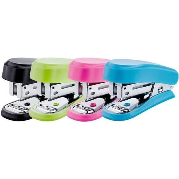 NOVUS Heftgerät Mini 12 Blatt 20mm (Blister) farbig sortiert Image