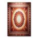 Orange/Red 87 x 48 x 0.3 in Area Rug - East Urban Home Eydi Area Rug w/ Non-Slip Backing Chenille/Cotton | 87 H x 48 W x 0.3 D in | Wayfair