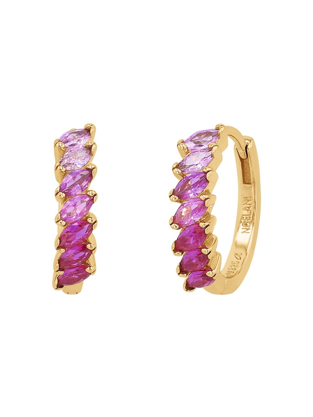 NOELANI Creolen Damen pink, ONE SIZE Image