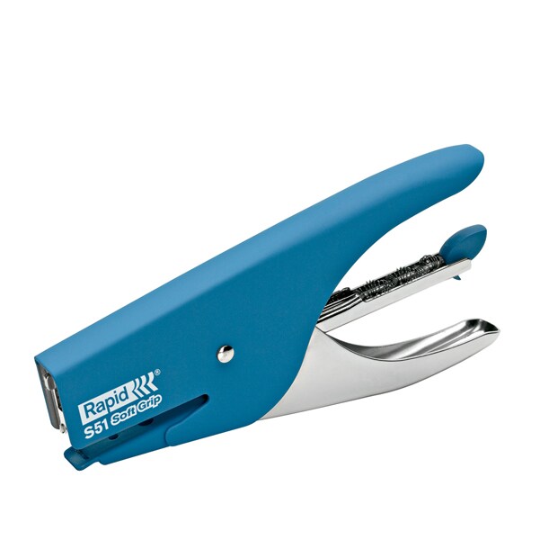 Rapid Heftzange S51Soft Grip Metall 12 Blatt blau Image