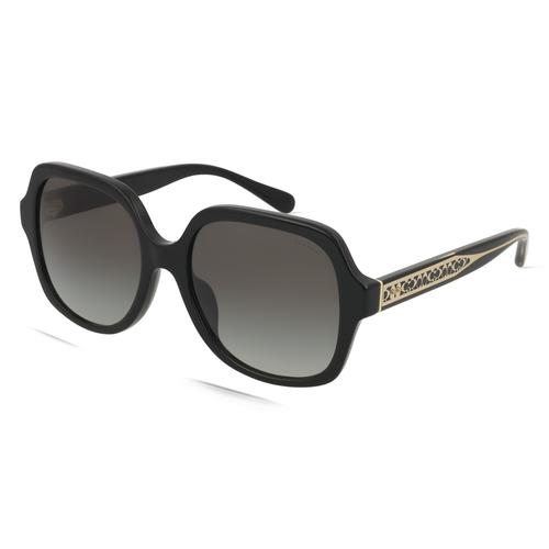 Coach 0HC8395U Damen-Sonnenbrille Vollrand Eckig Acetat-Gestell, schwarz