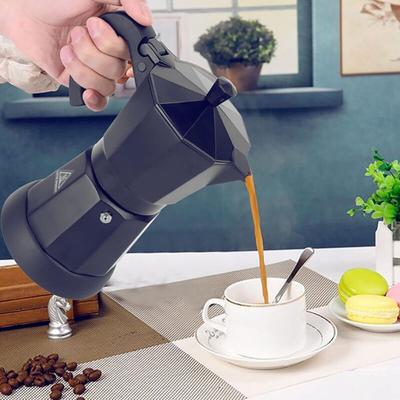 Elektrische Kaffeemaschine 300ml Espressokocher 6 Tassen Mokka Espresso Kocher mit separatem Boden