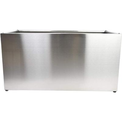 Designer Hochbeet aus Edelstahl Kräuterbeet trog 120x50x40 cm - Köhko Image