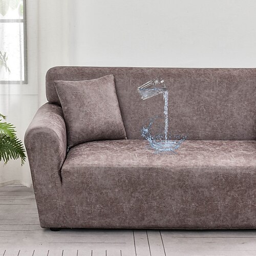 wasserabweisender Sofabezug 1/2/3/4 Sitzer Sofabezug für Wohnzimmer elastischer L-förmiger Ecksofabezug Couchbezug Image