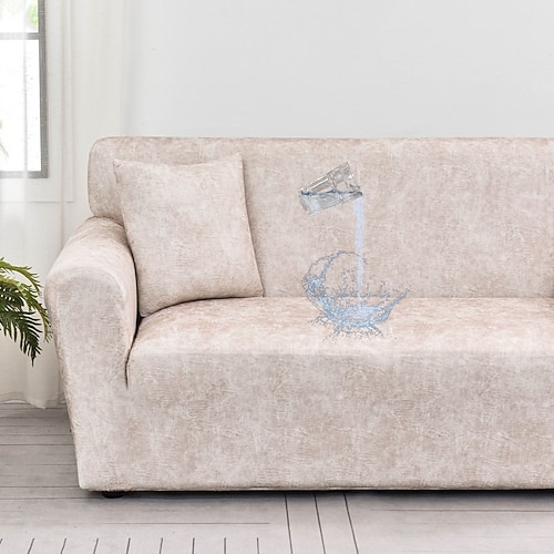 wasserabweisender Sofabezug 1/2/3/4 Sitzer Sofabezug für Wohnzimmer elastischer L-förmiger Ecksofabezug Couchbezug Image