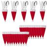 10Pcs Christmas Decorations Tableware Holder Bag Christmas Hat Tableware Fork Knife Cutlery Bag Xmas Home Decor Christmas Ornament