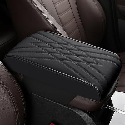 Car Armrest Cushion Pad Universal Fit Memory Foam Armrest Pillow with Polyester Cover Durable and Dirt-Resistant Enhanced Comfort Center Console Support Black Beige Coffee Grey