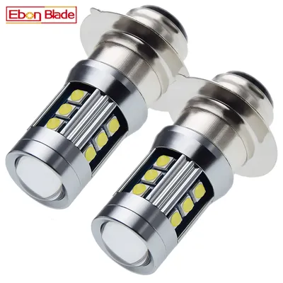 2Pcs H6M P15D-25-1 PX15D T19 Led Headlight Bulb Dual Beam Motorcycle Headlamp Scooter Speed Moped