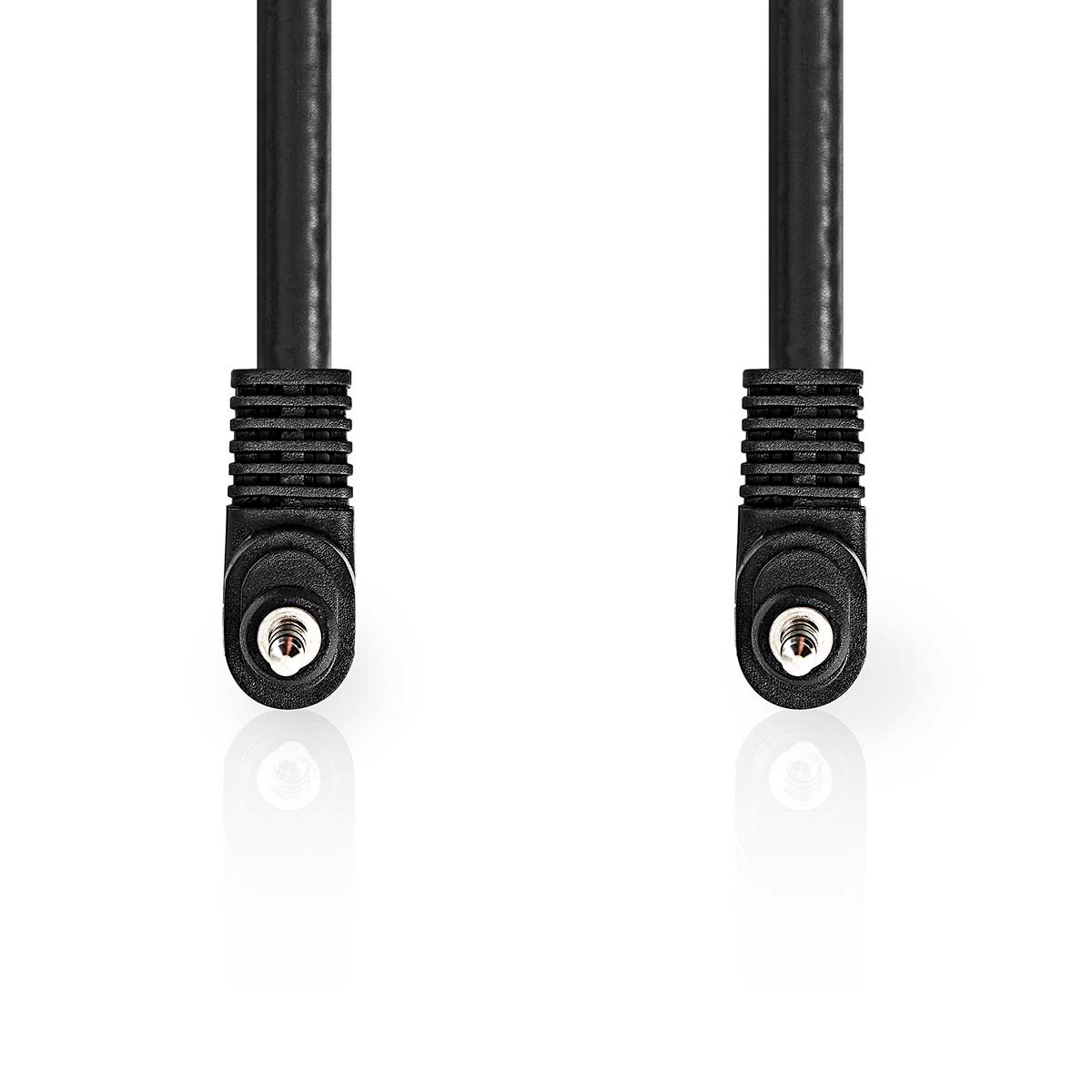Nedis Audio-Video-Kabel - 3.5 mm Stecker - 3.5 mm Stecker - Vernickelt - 2.00 m - Rund - PVC - Schwarz Image