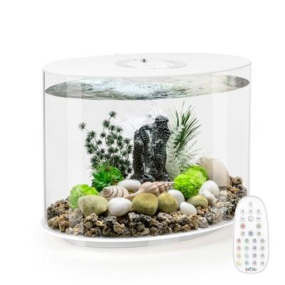 biOrb White LOOP 30 Aquarium with MCR Light, 8 Gallon