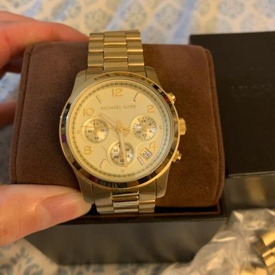 Michael Kors Accessories | Excellent Condition!!! Gold Michael Kors Watch. | Color: Gold | Size: Os