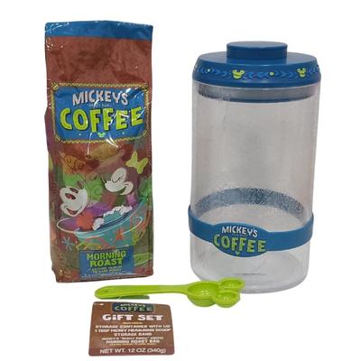 Disney Other | Disney Mickey's Really Swell Coffee Morning Roast Blend And Container - New | Color: Blue/Green | Size: Os