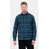 Outdoorhemd DEPROC ACTIVE "DENVER E MEN", Herren, Gr. M (50), Normalgrößen, blau (blau, navy, check), 93% Polyamid; 7% Elastan, Langarm, Hemden, auch in Großen Größen erhältlich