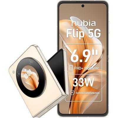 NUBIA Smartphone "nubia Flip 5G", gold, 256 GB, Mobiltelefone